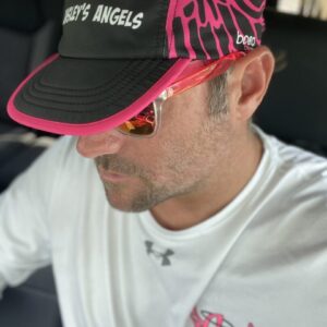 Ainsley’s Angels of America cap (left side view)