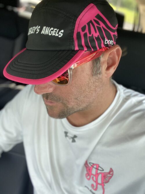 Ainsley’s Angels of America cap (left side view)